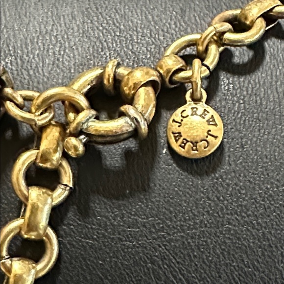 J Crew AB Brûlée & Emerald Green Crystal Statement Necklace - Picture 2 of 16